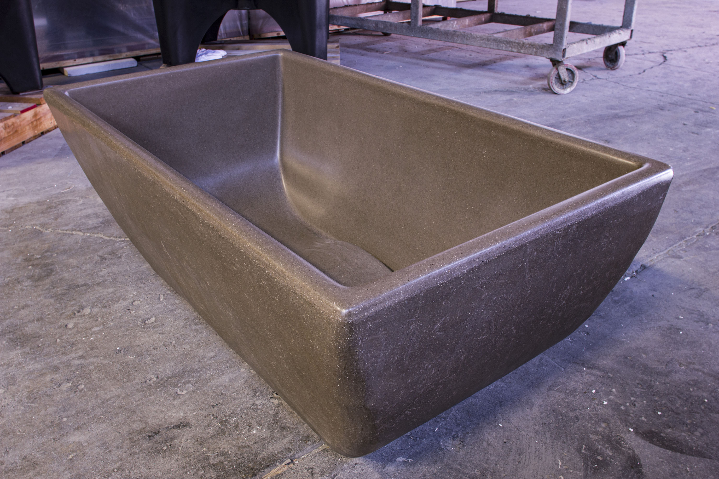 The Indulge Concrete Soaking Tub
