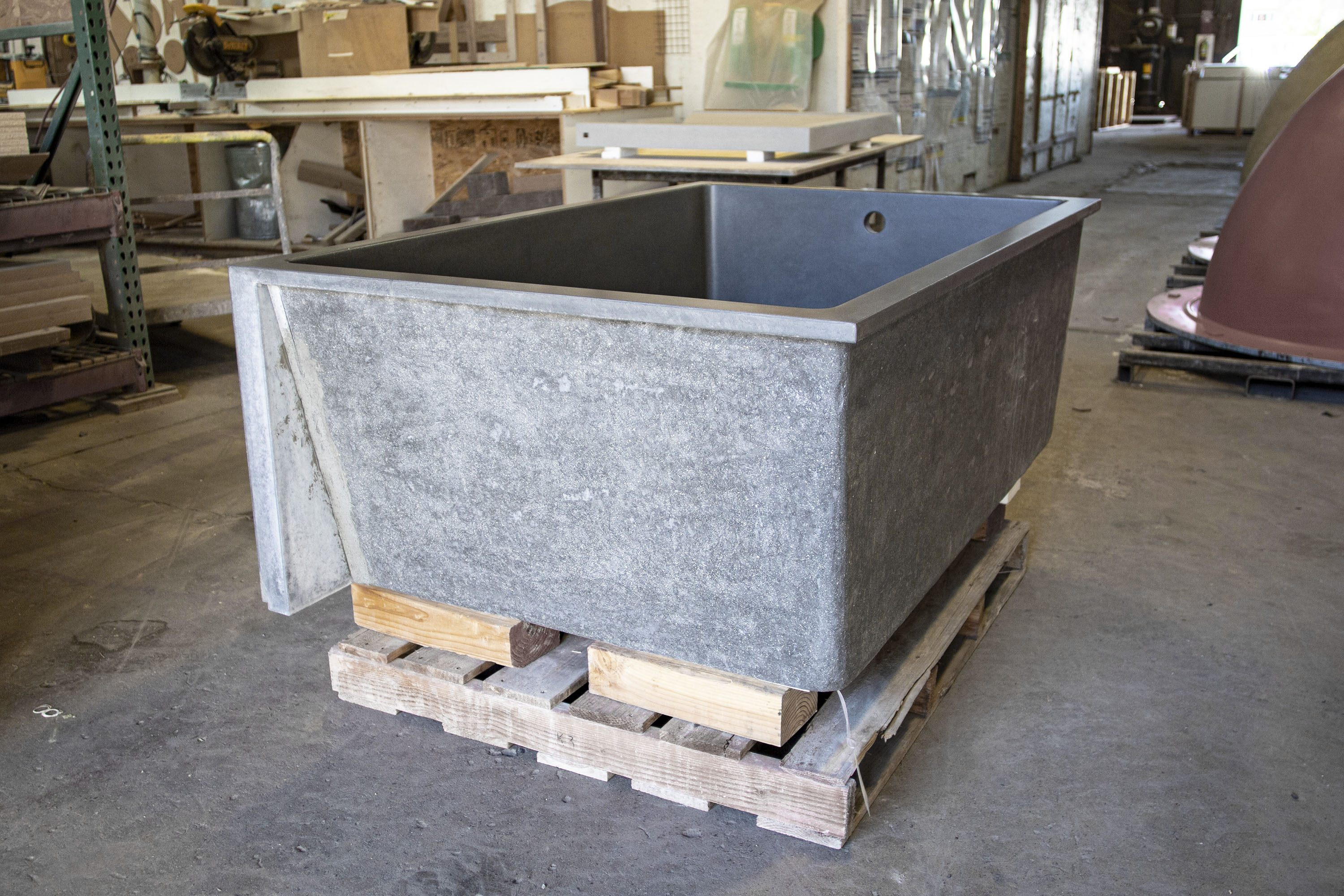 Custom Concrete Soaking Tubs