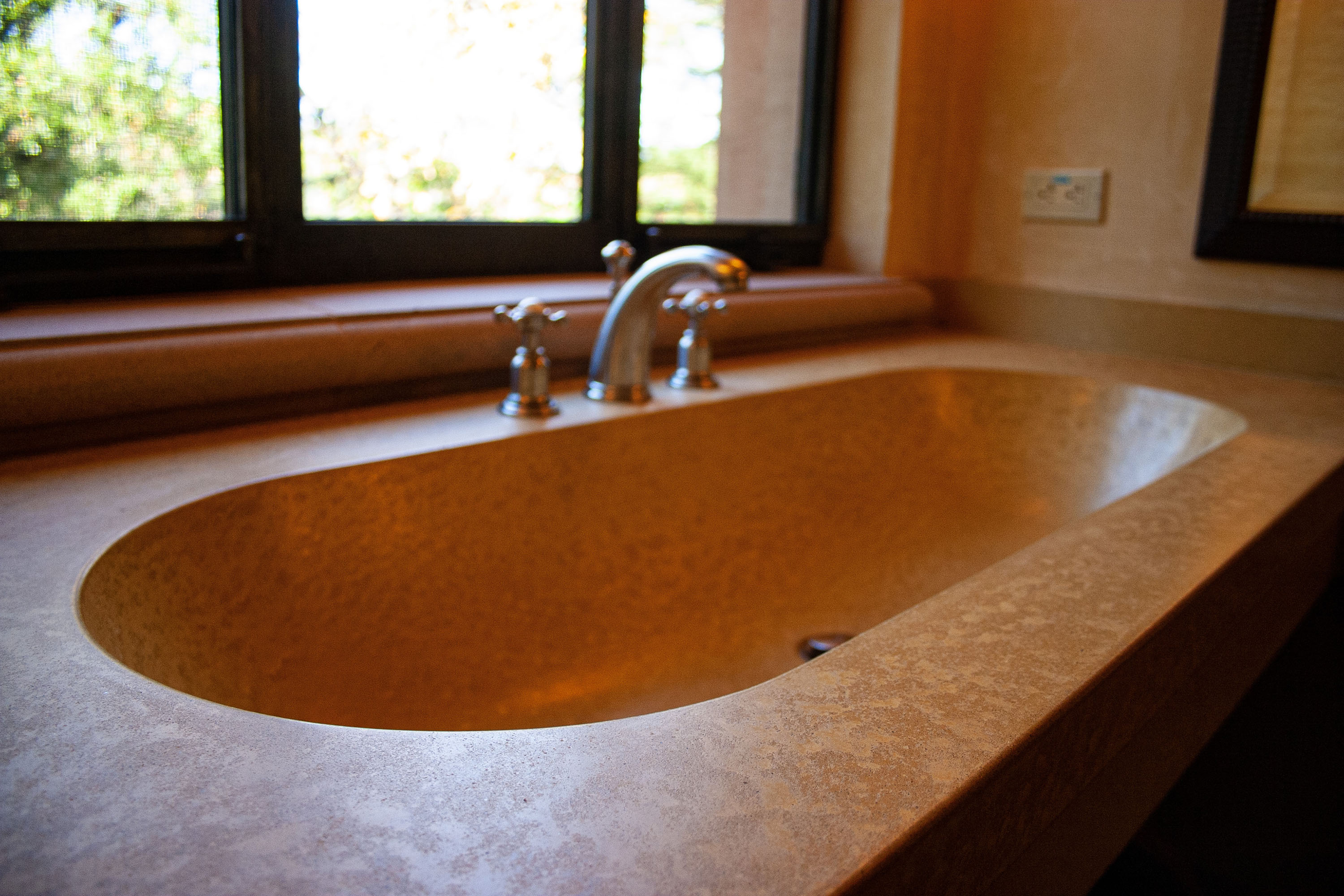 Concrete TroughSink, N613 HOney