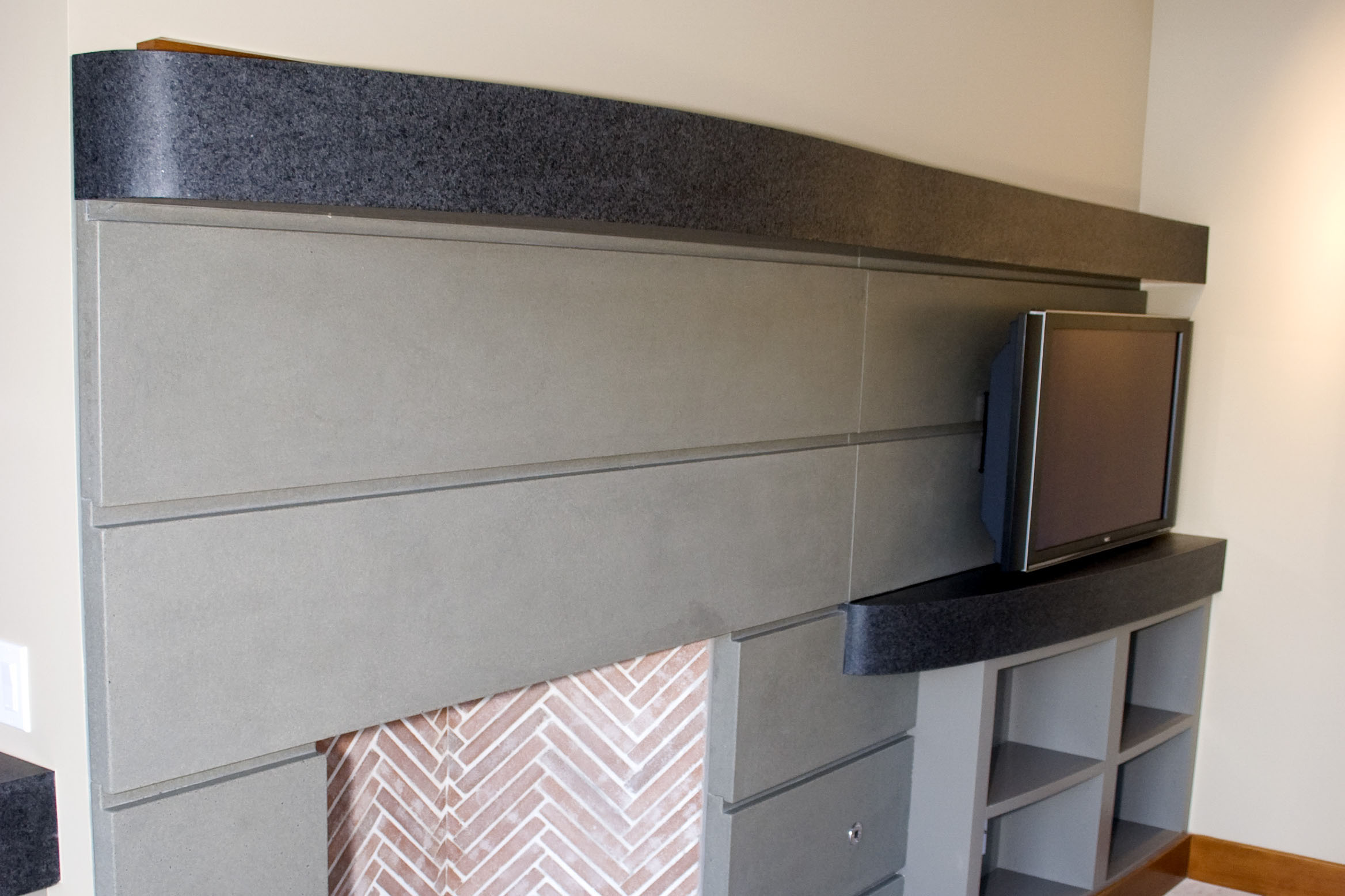 FPS22 | Contemporary Concrete Fireplace Surround