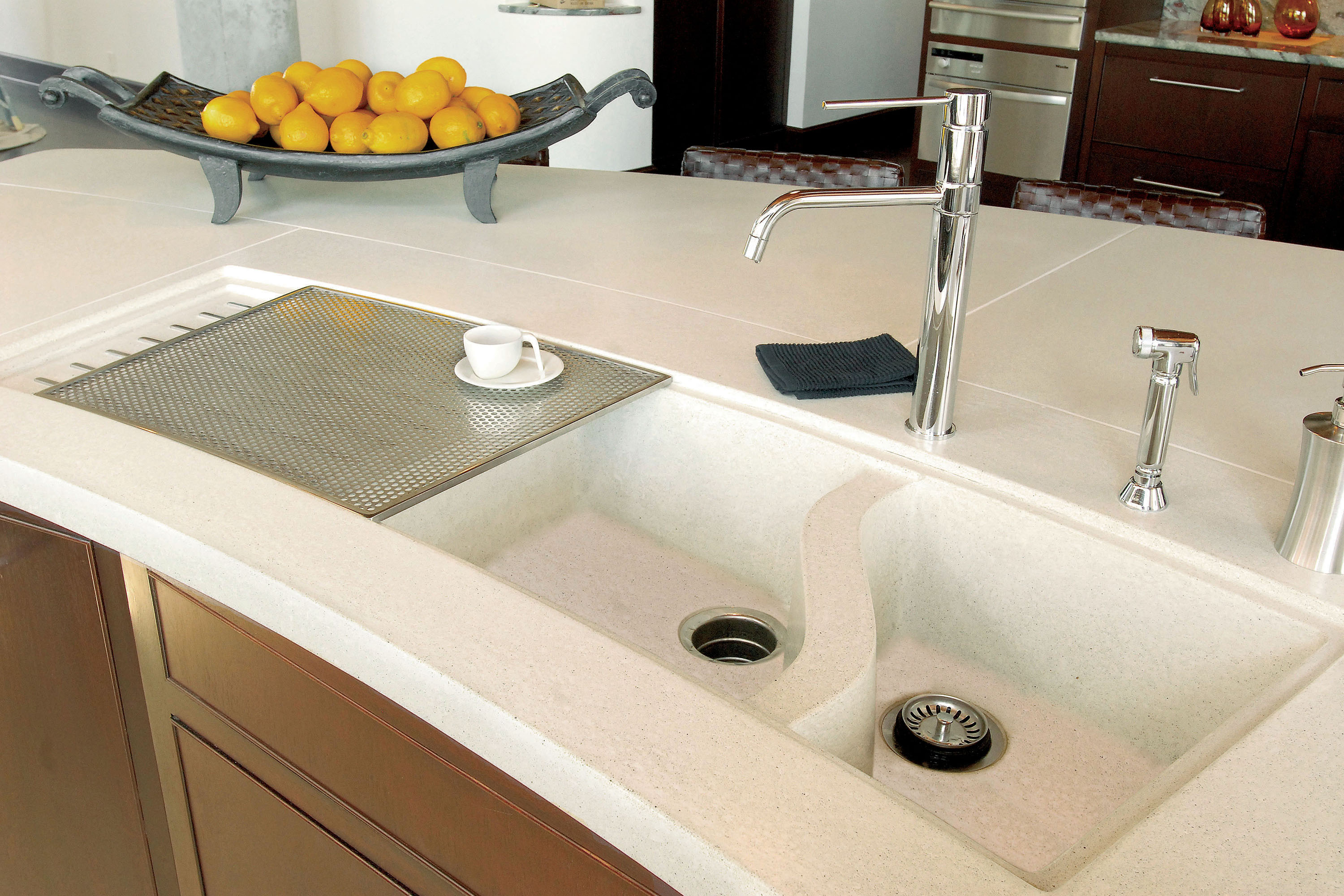 Concrete ChefSink, N604 Alabaster