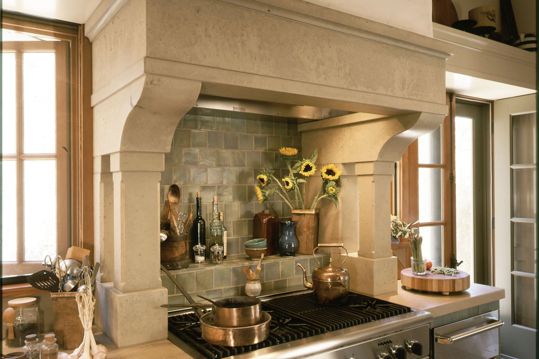 Custom Concrete Oven Surround