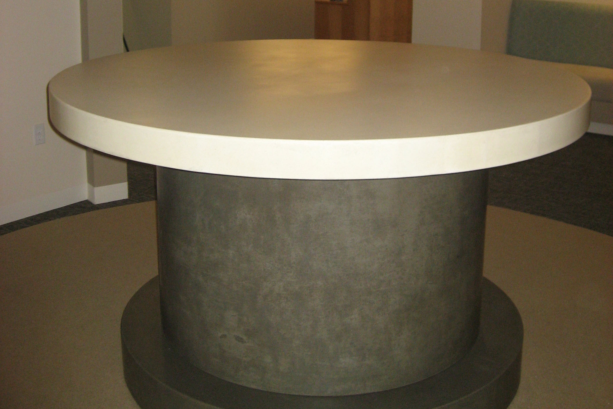 Concrete Table Top and Concrete Base