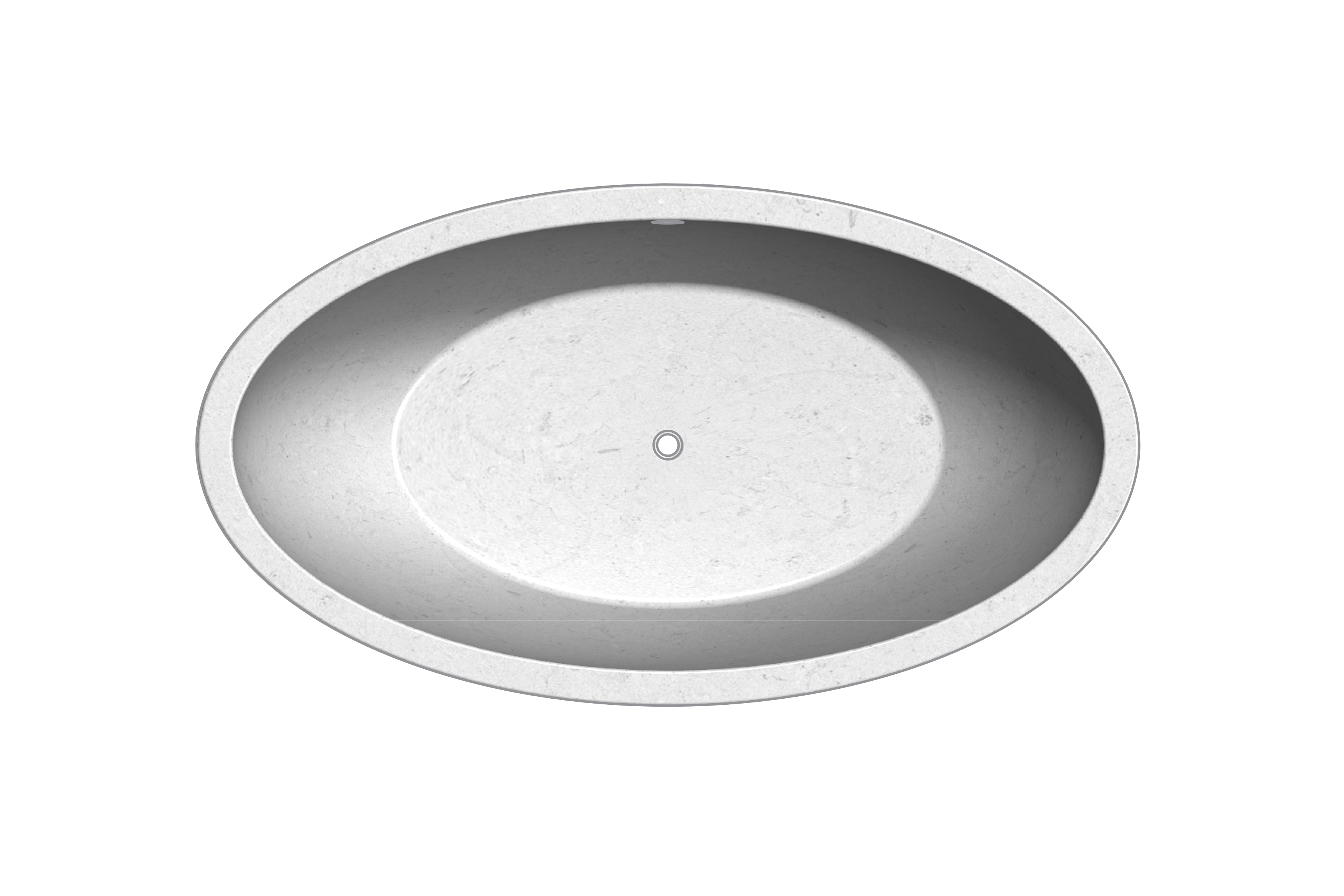 Tranquility Urban Concrete Soaking Tub, CAD Rendering